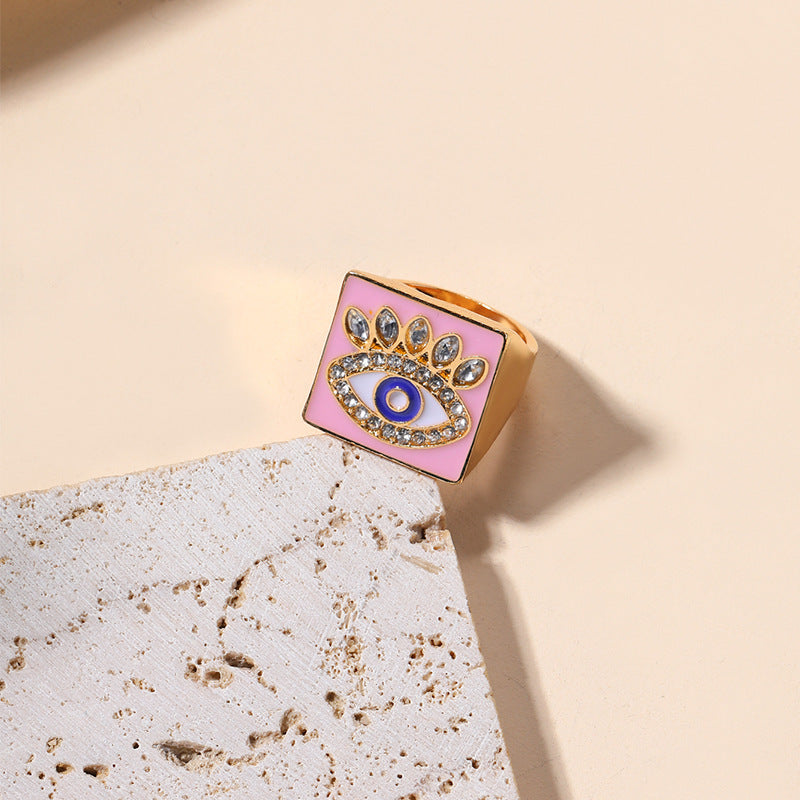 Anillo de ojo del diablo de aleación al por mayor